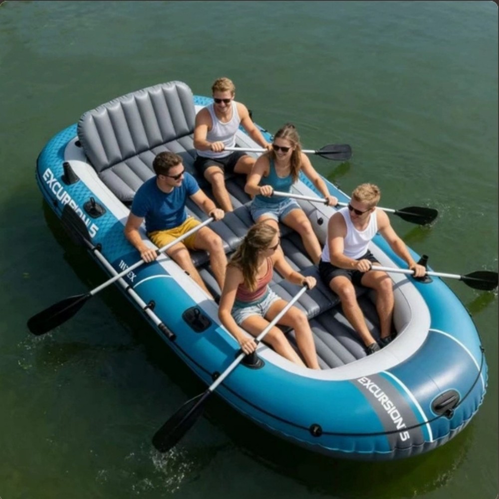 Fishing Boat Inflatable - 2-Personen- und 4-Personen-Kajak, dickwandiges Kajak, Outdoor-Angriffsboot,
