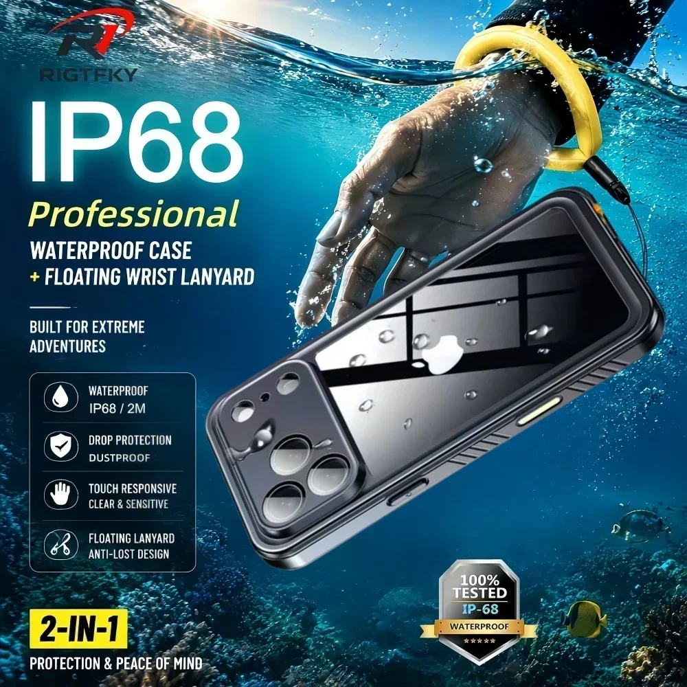 Fishing Boat Cover - IP68 Wasserdichte Hülle für iPhone 17