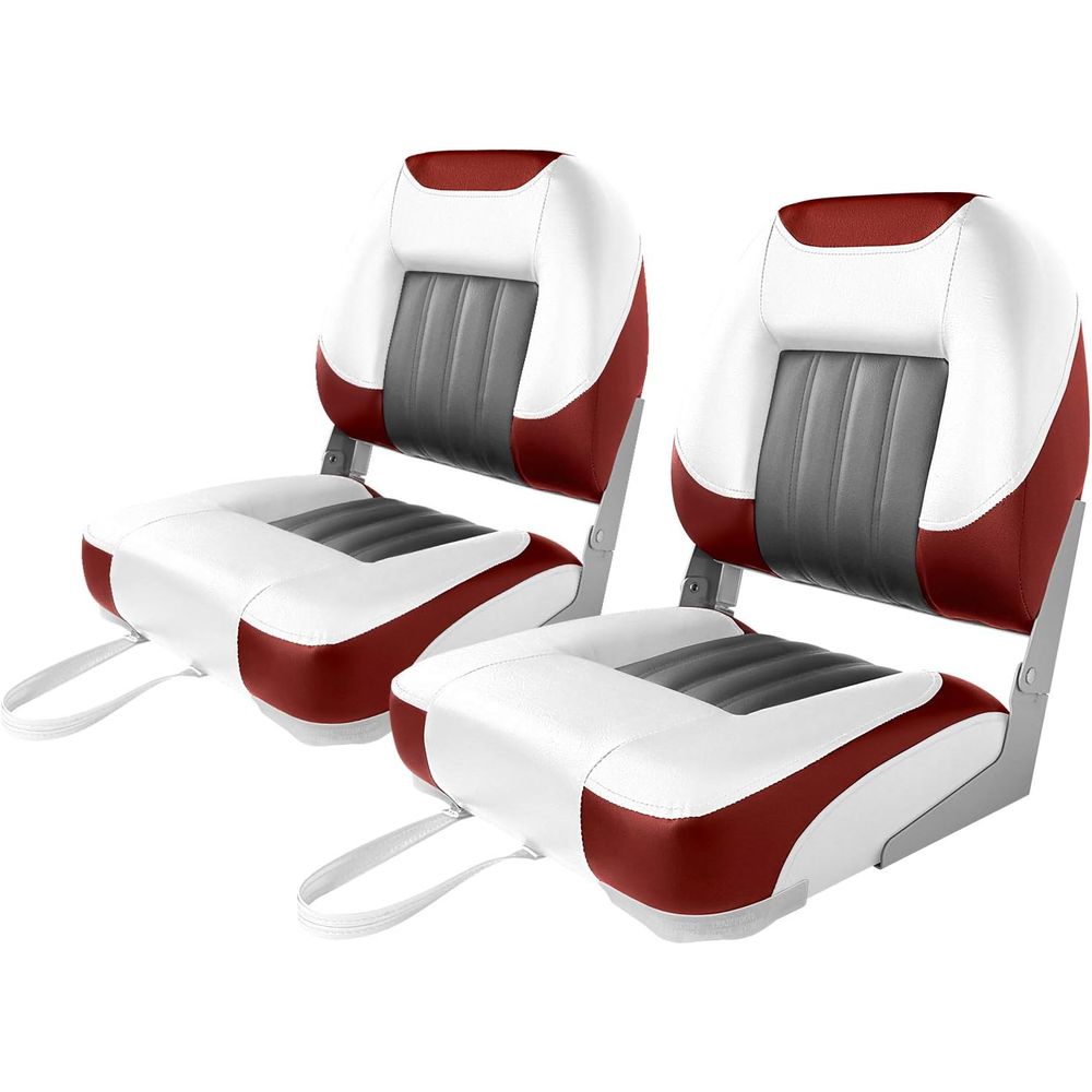 Fishing Boat Seat - Deluxe Bootsitz mit niedriger/hohem Rückenlehne, klappbarer