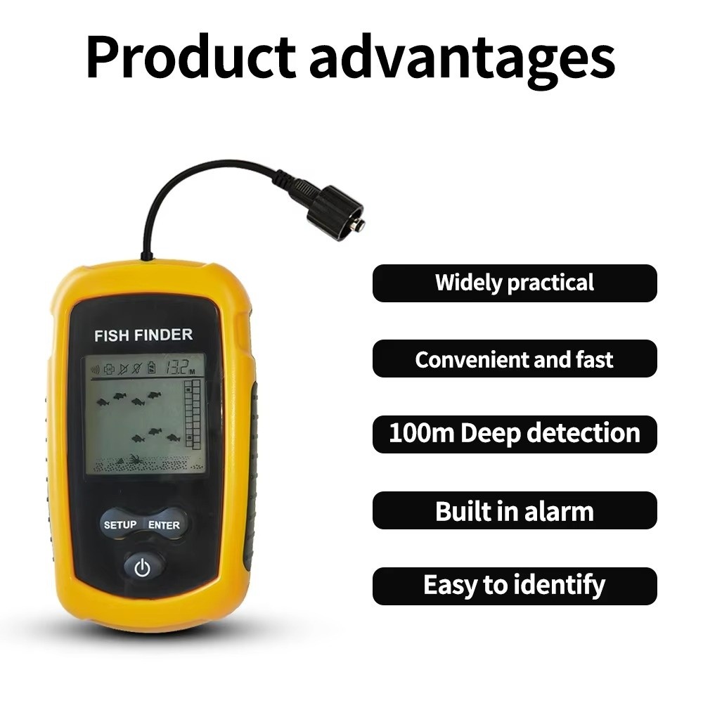Tragbarer Handfischfinder mit  – Fishing Boat Depth Finder Bewertung und Preis