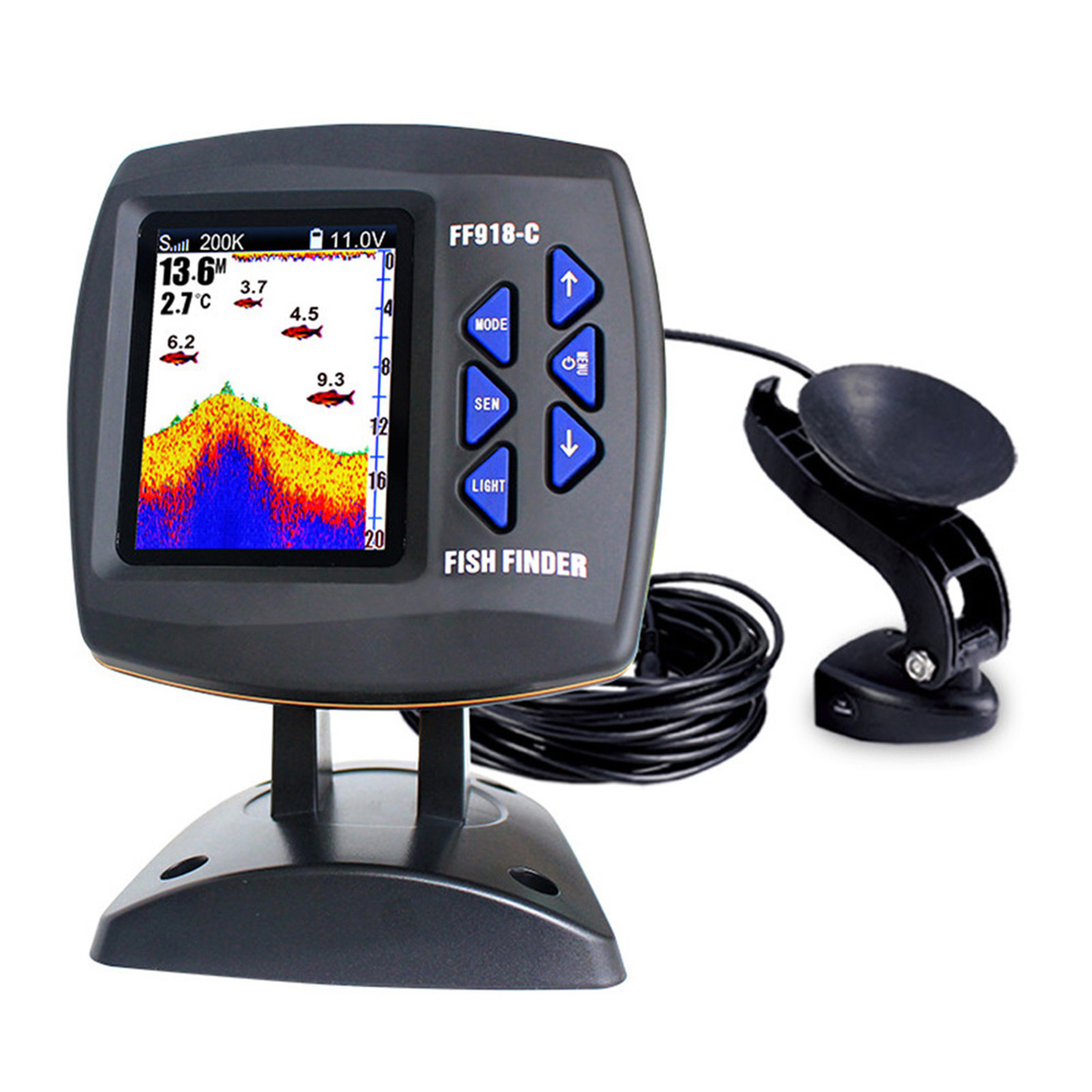 Farbbildschirm, kabelgebunden, – Fishing Boat Depth Finder Bewertung und Preis