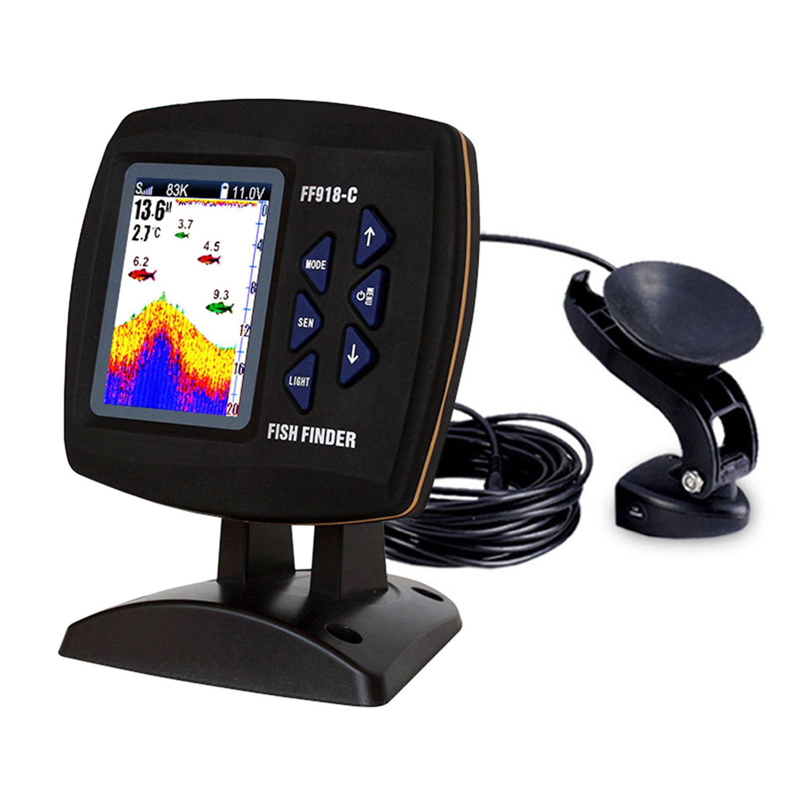 Farbbildschirm, kabelgebunden, – Fishing Boat Depth Finder Bewertung und Preis